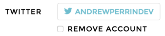Twitter Connected Example